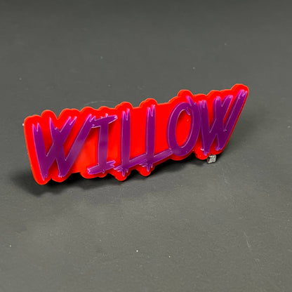 1PC WILLOW 3D Acrylic Badge - Car Truck Emblem Fender Tailgate Trunk Sticker