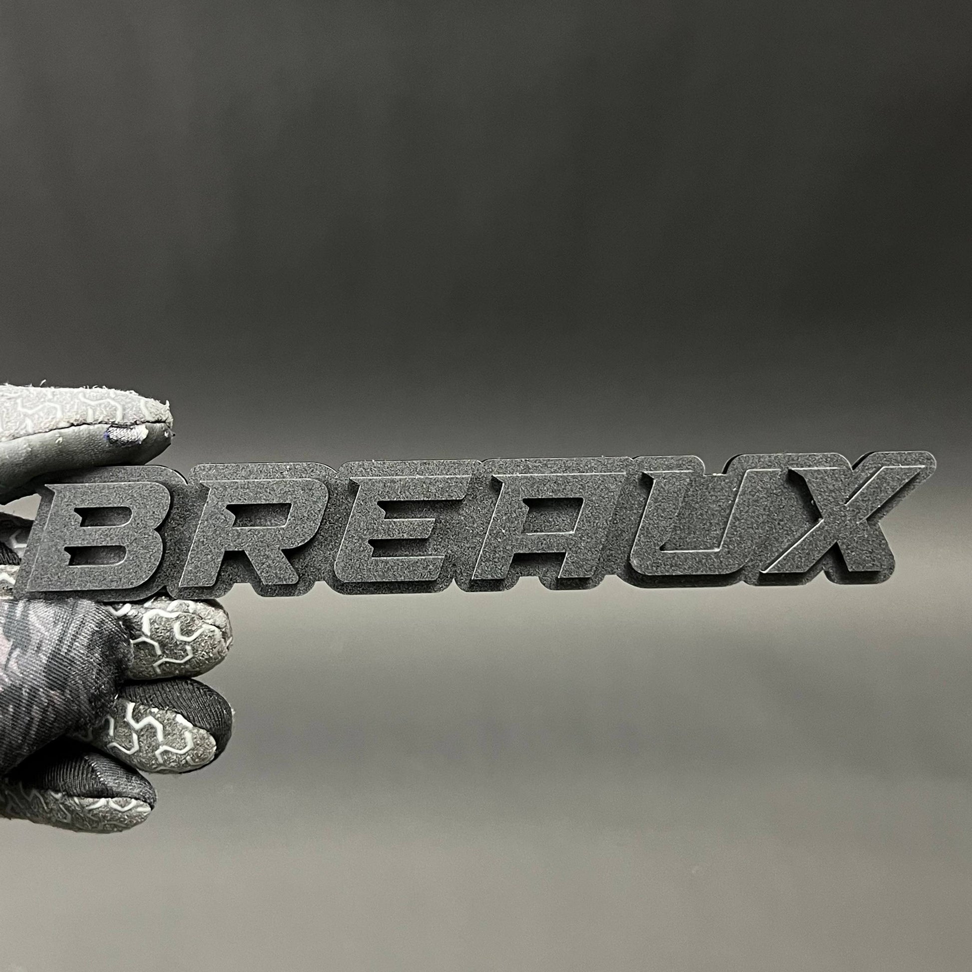 1PC BREAUX 3D Acrylic Badge - Car Truck Emblem Fender Tailgate Trunk Sticker