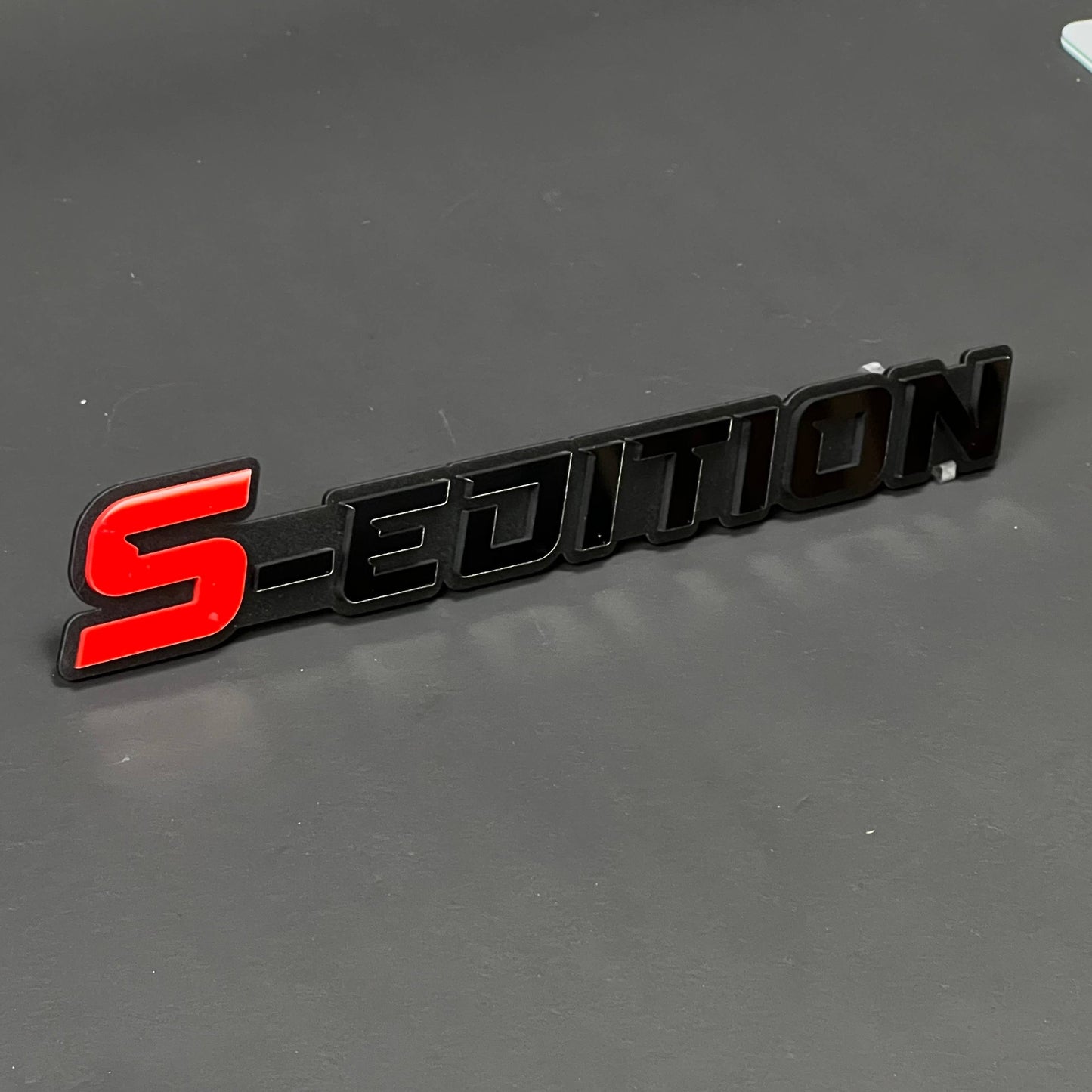 1PC S-EDITION 3D Acrylic Badge - Car Truck Emblem Fender Tailgate Trunk Sticker