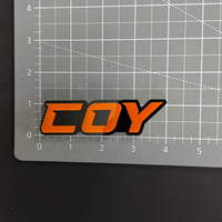 1PC COY 3D Acrylic Badge - Car Truck Emblem Fender Tailgate Trunk Sticker
