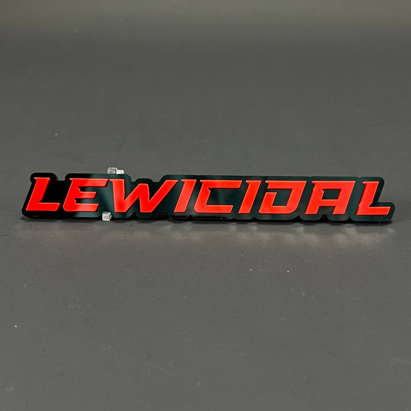1PC LEWICIDAL 3D Acrylic Badge - Car Truck Emblem Fender Tailgate Trunk Sticker