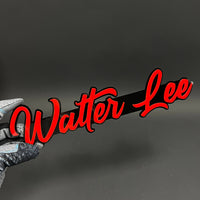 1PC Walter Lee 3D Acrylic Badge - Car Truck Emblem Fender Tailgate Trunk Sticker