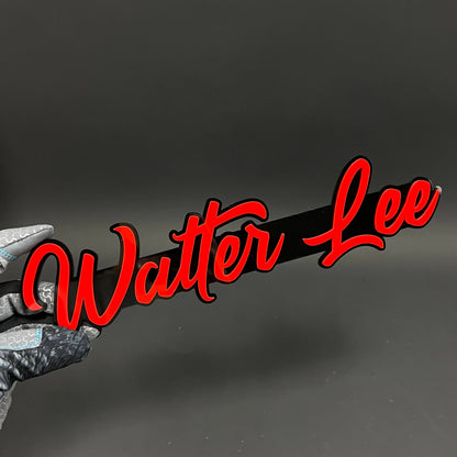 1PC Walter Lee 3D Acrylic Badge - Car Truck Emblem Fender Tailgate Trunk Sticker
