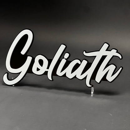 1PC Goliath 3D Acrylic Badge - Car Truck Emblem Fender Tailgate Trunk Sticker