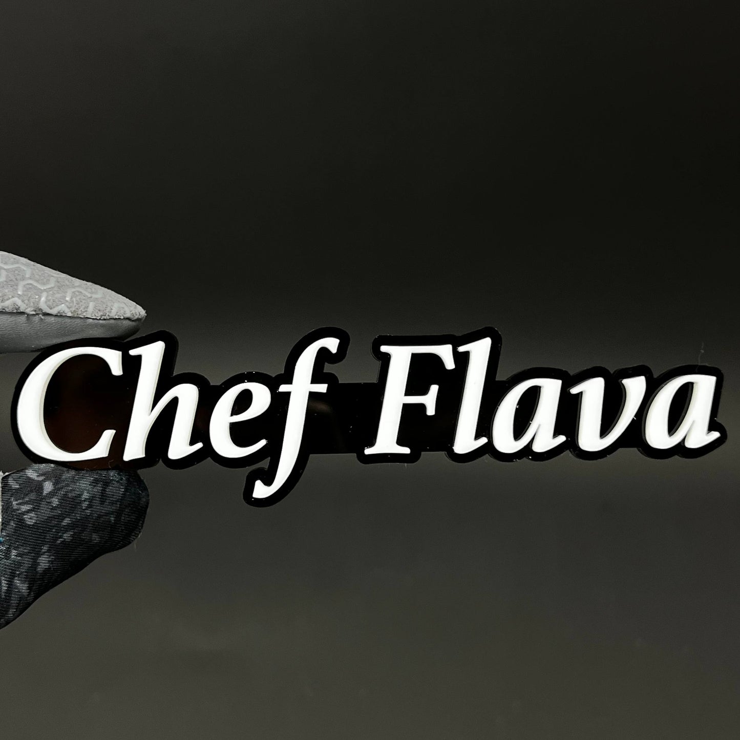 1PC Chef Flava 3D Acrylic Badge - Car Truck Emblem Fender Tailgate Trunk Sticker