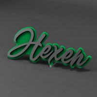 1PC Hexen 3D Acrylic Badge - Car Truck Emblem Fender Tailgate Trunk Sticker