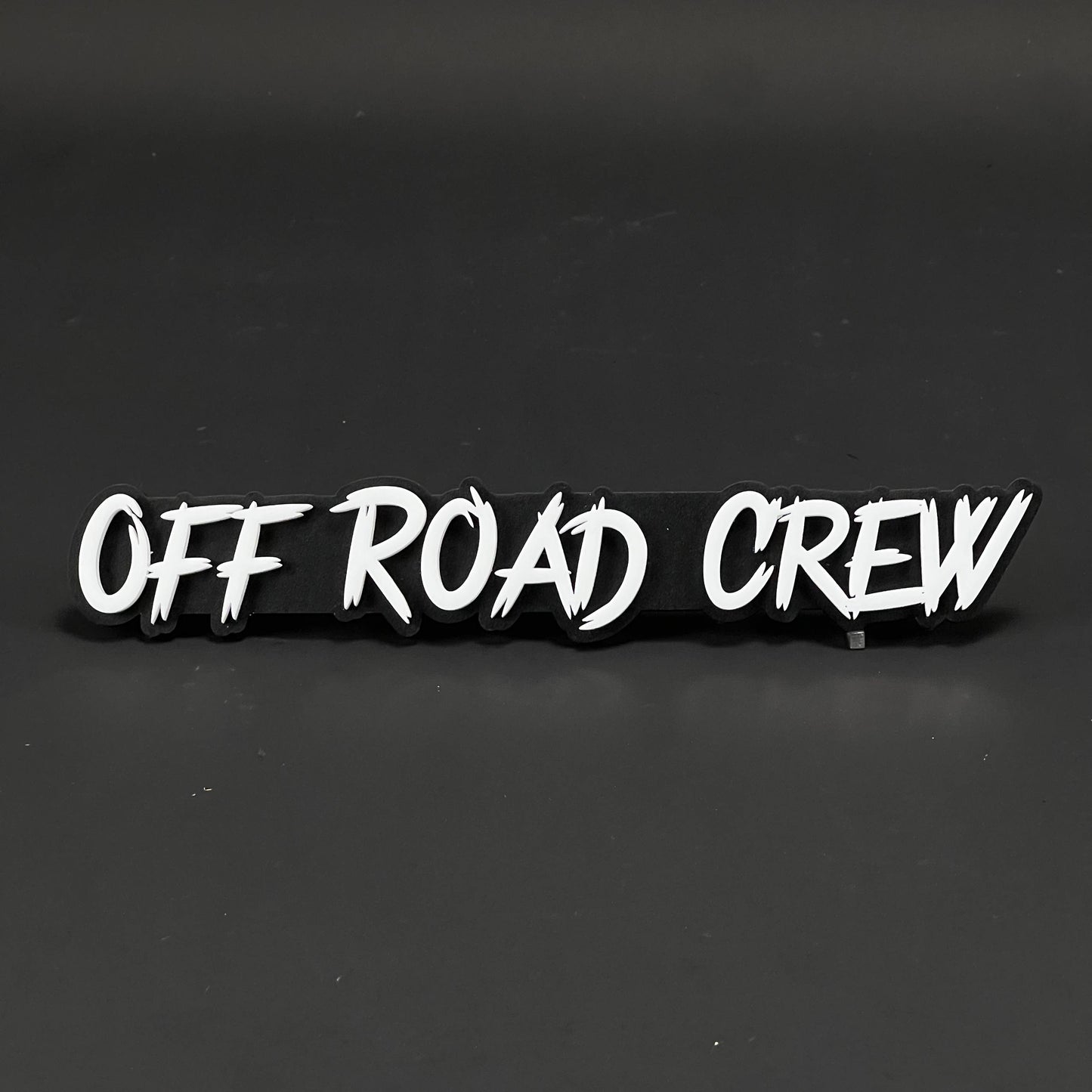 1PC OFF ROAD CREW 3D Acrylic Badge - Car Truck Emblem Fender Sticker