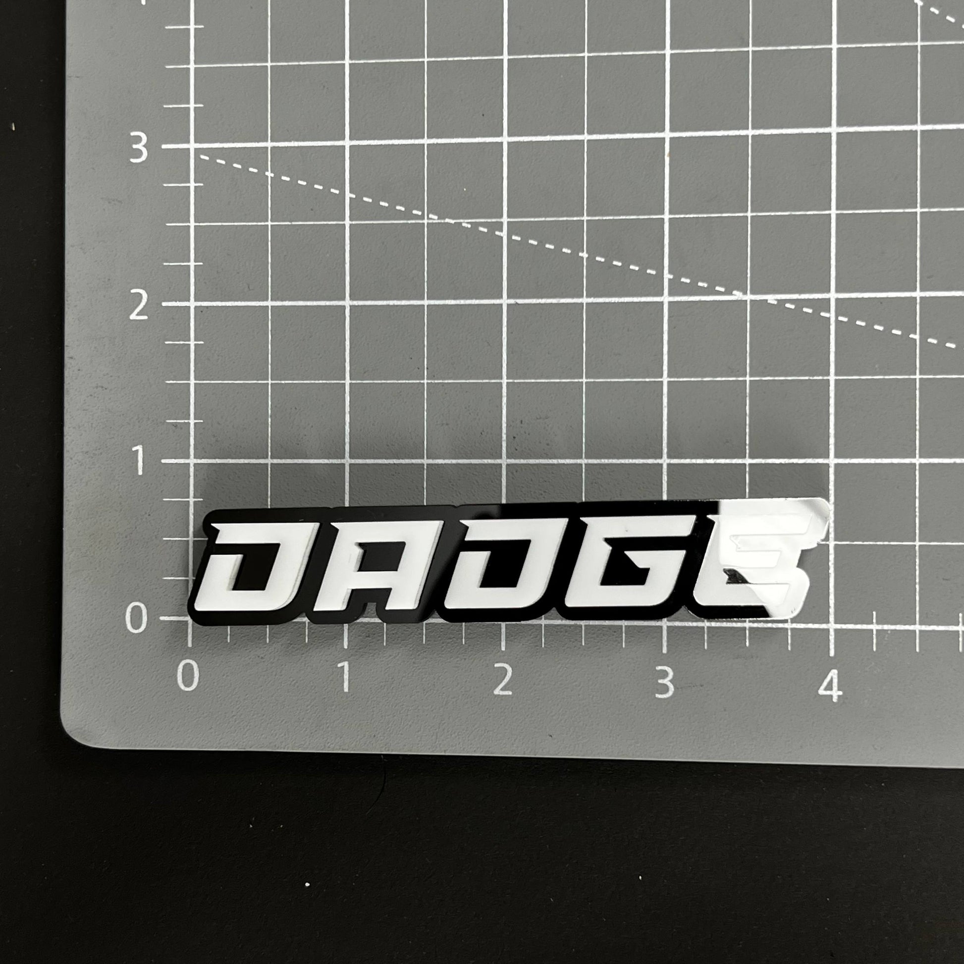 1PC DADGE 3D Acrylic Badge - Car Truck Emblem Fender Tailgate Trunk Sticker