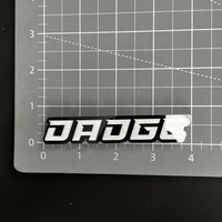 1PC DADGE 3D Acrylic Badge - Car Truck Emblem Fender Tailgate Trunk Sticker