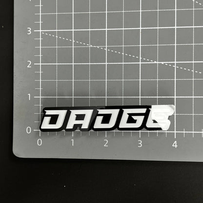 1PC DADGE 3D Acrylic Badge - Car Truck Emblem Fender Tailgate Trunk Sticker
