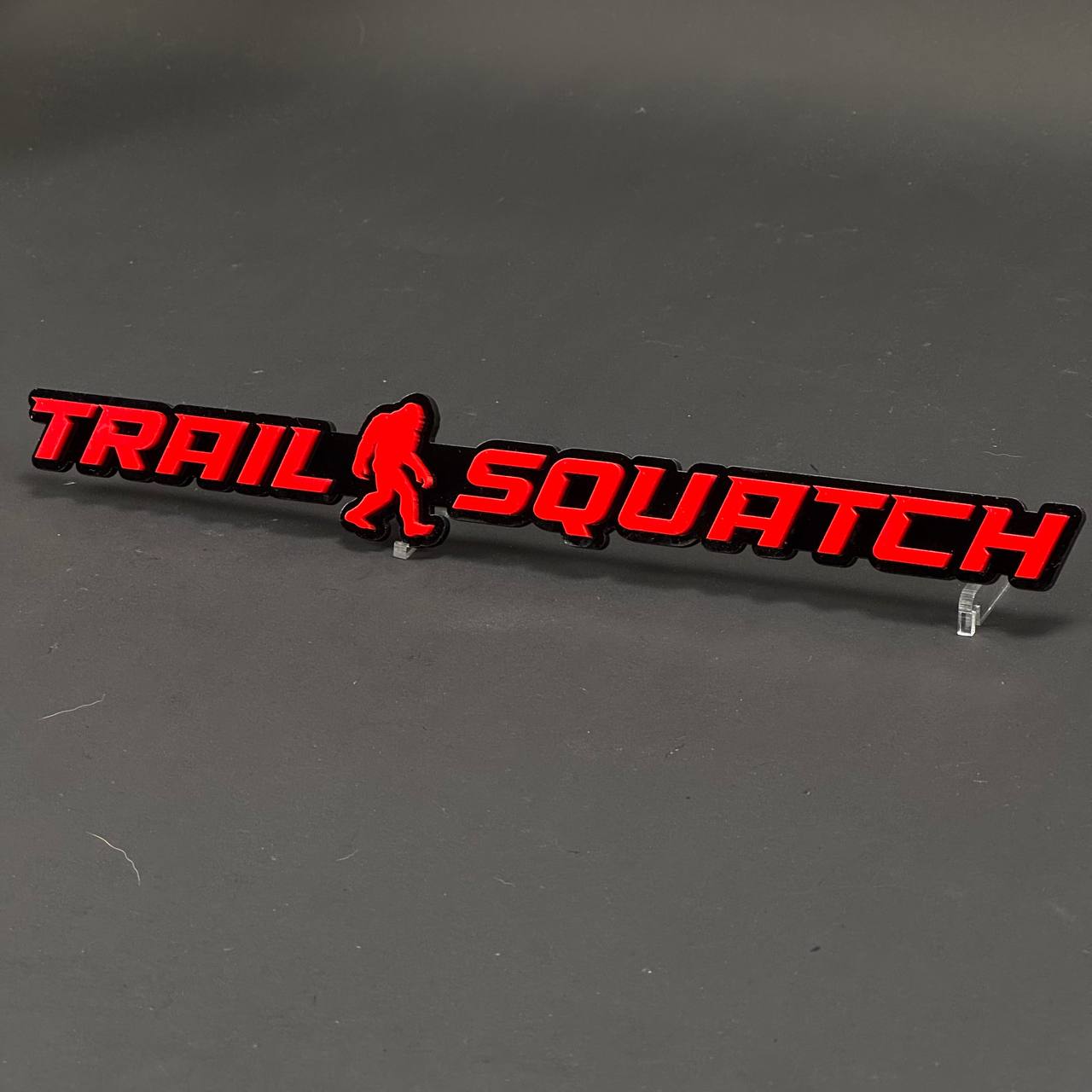 1PC TRAIL SQUATCH 3D Acrylic Badge - Car Truck Emblem Fender Sticker