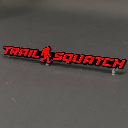 1PC TRAIL SQUATCH 3D Acrylic Badge - Car Truck Emblem Fender Sticker