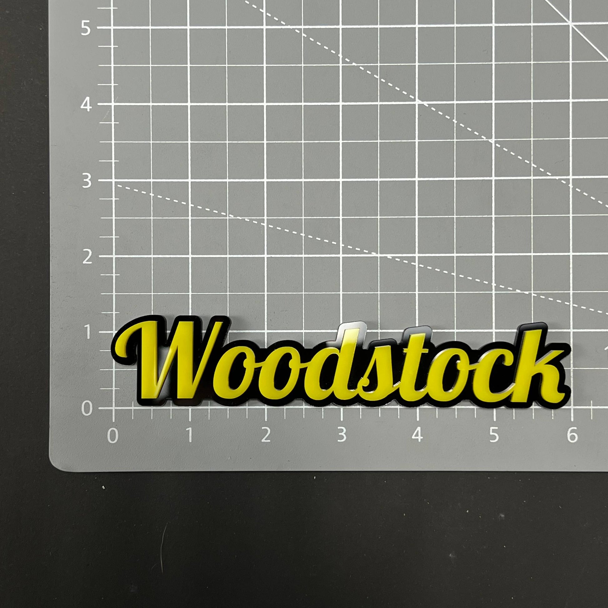 1PC Woodstock 3D Acrylic Badge - Car Truck Emblem Fender Tailgate Trunk Sticker