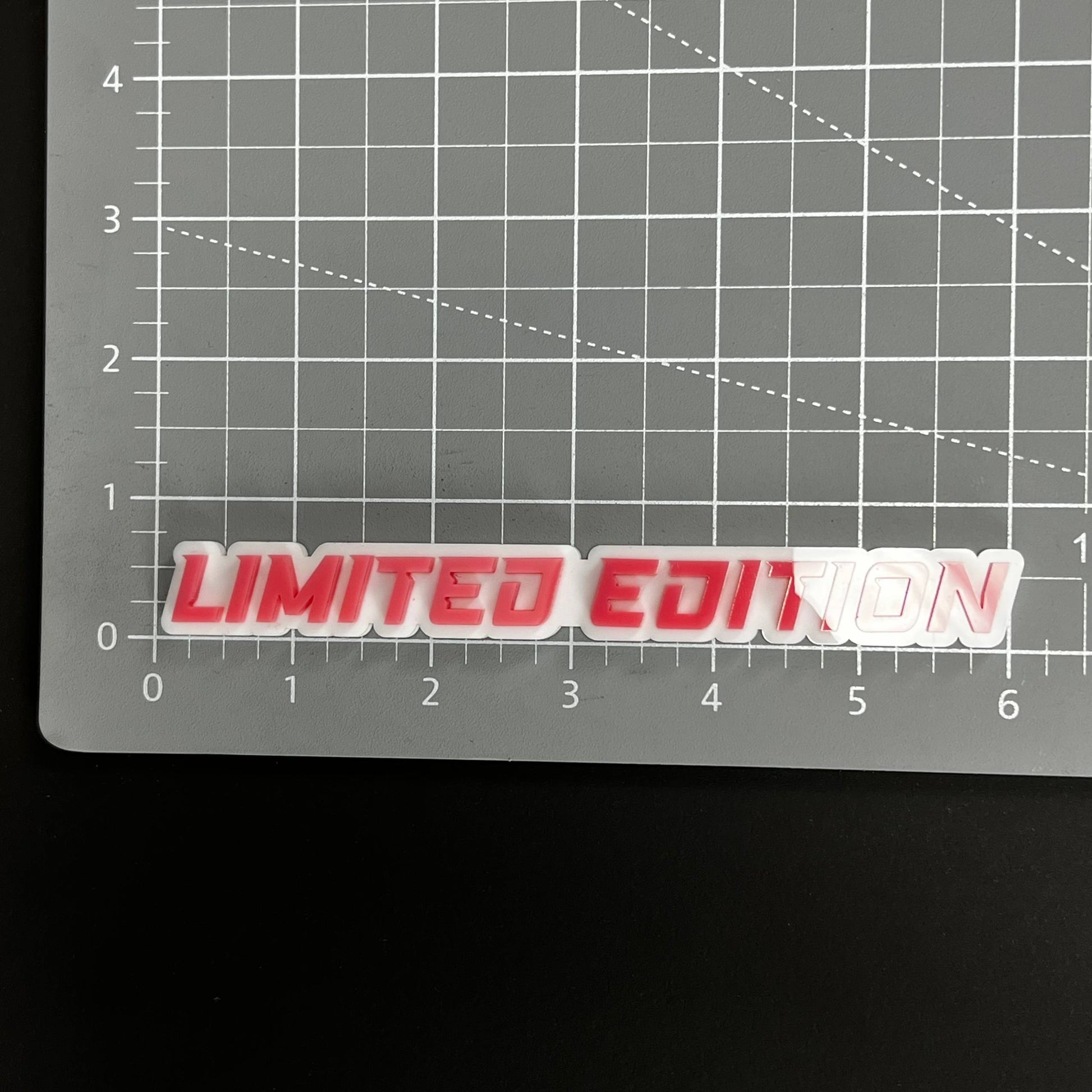 1PC LIMITED EDITION 3D Acrylic Badge - Car Truck Emblem Fender Sticker