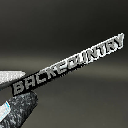1PC BACKCOUNTRY 3D Acrylic Badge - Car Truck Emblem Fender Sticker