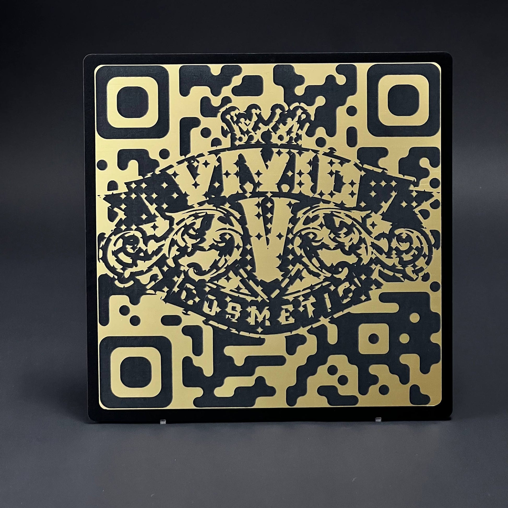 1PC VIVID COSMETICS QR 3D Acrylic Badge - Car Truck Emblem Fender Sticker