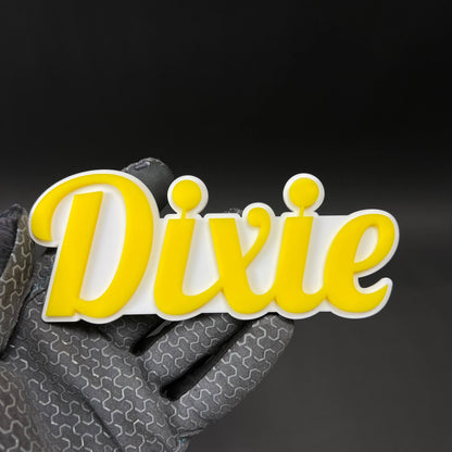 1PC Dixie 3D Acrylic Badge - Car Truck Emblem Fender Tailgate Trunk Sticker
