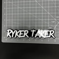 1PC RYKER TAKER 3D Acrylic Badge - Car Truck Emblem Fender Sticker