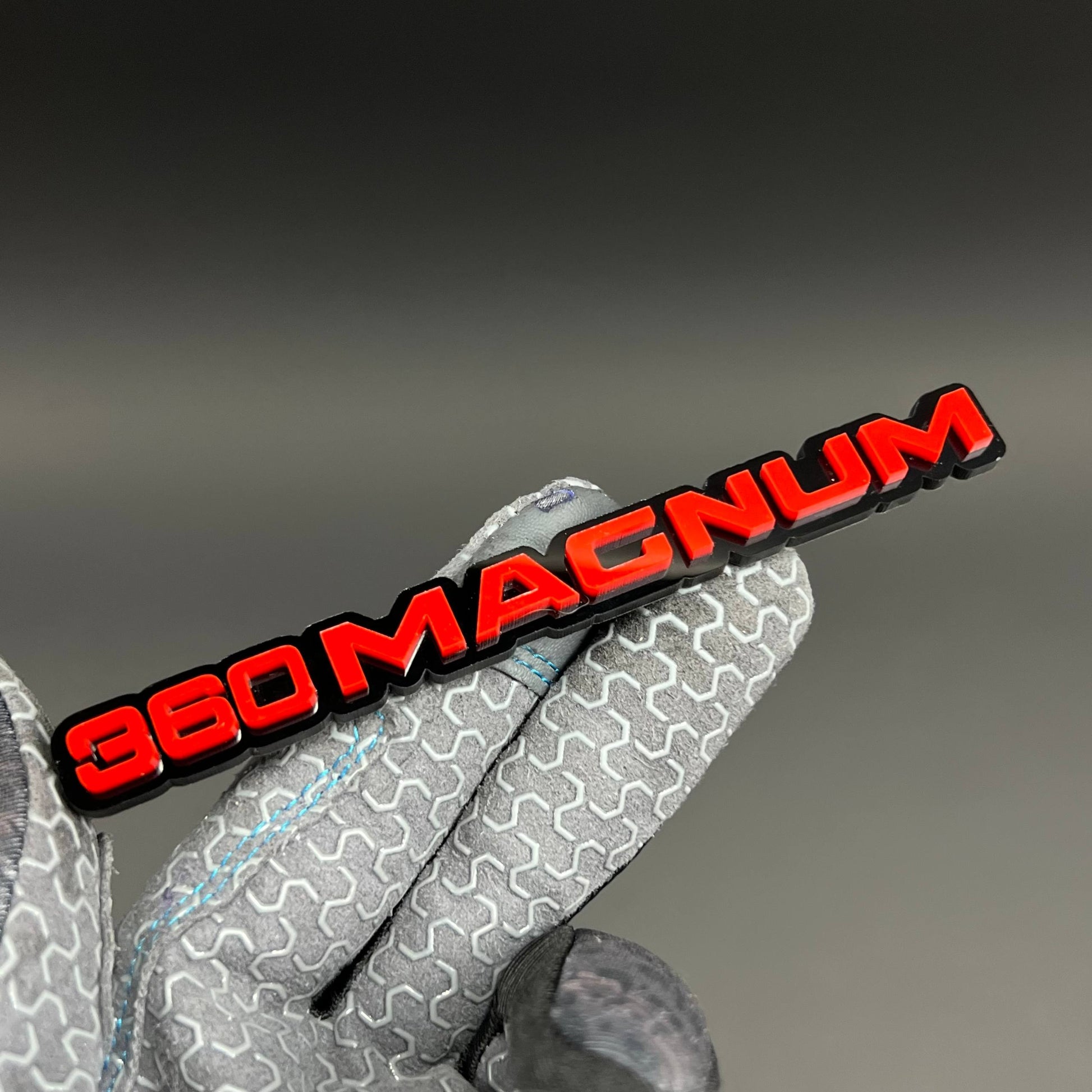 1PC 360MAGNUM 3D Acrylic Badge - Car Truck Emblem Fender Tailgate Trunk Sticker