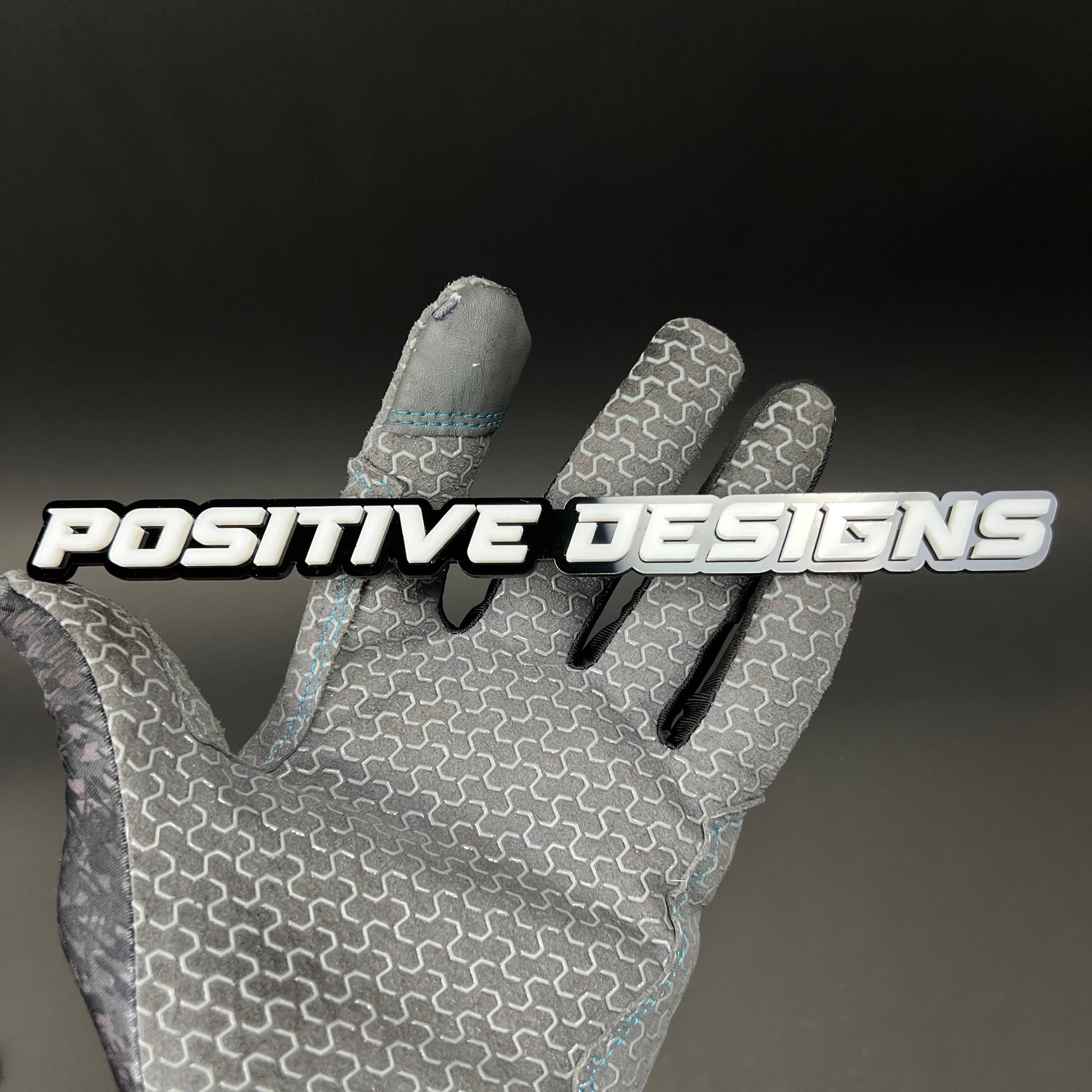 1PC POSITIVE DESIGNS 3D Acrylic Badge - Car Truck Emblem Fender Sticker
