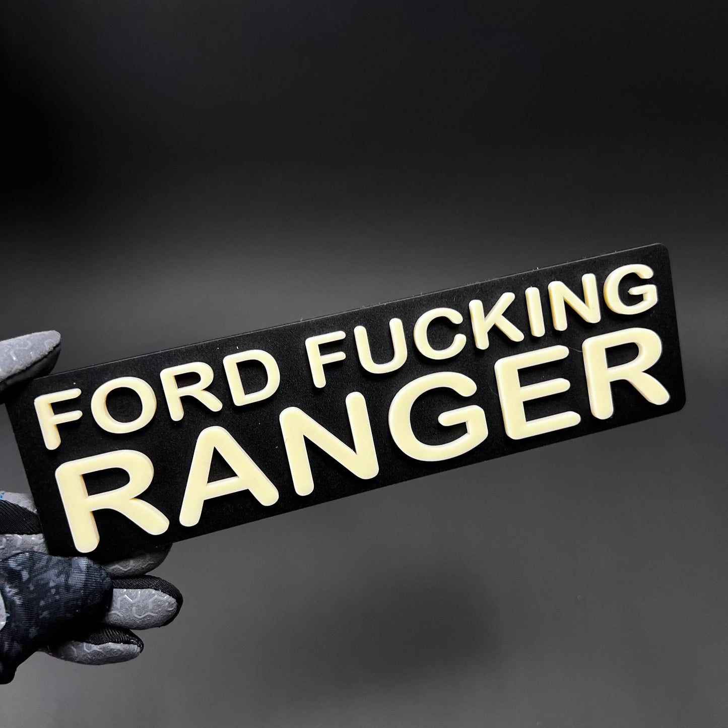 1PC FORD FUCKING RANGER 3D Acrylic Badge - Car Truck Emblem Fender Sticker