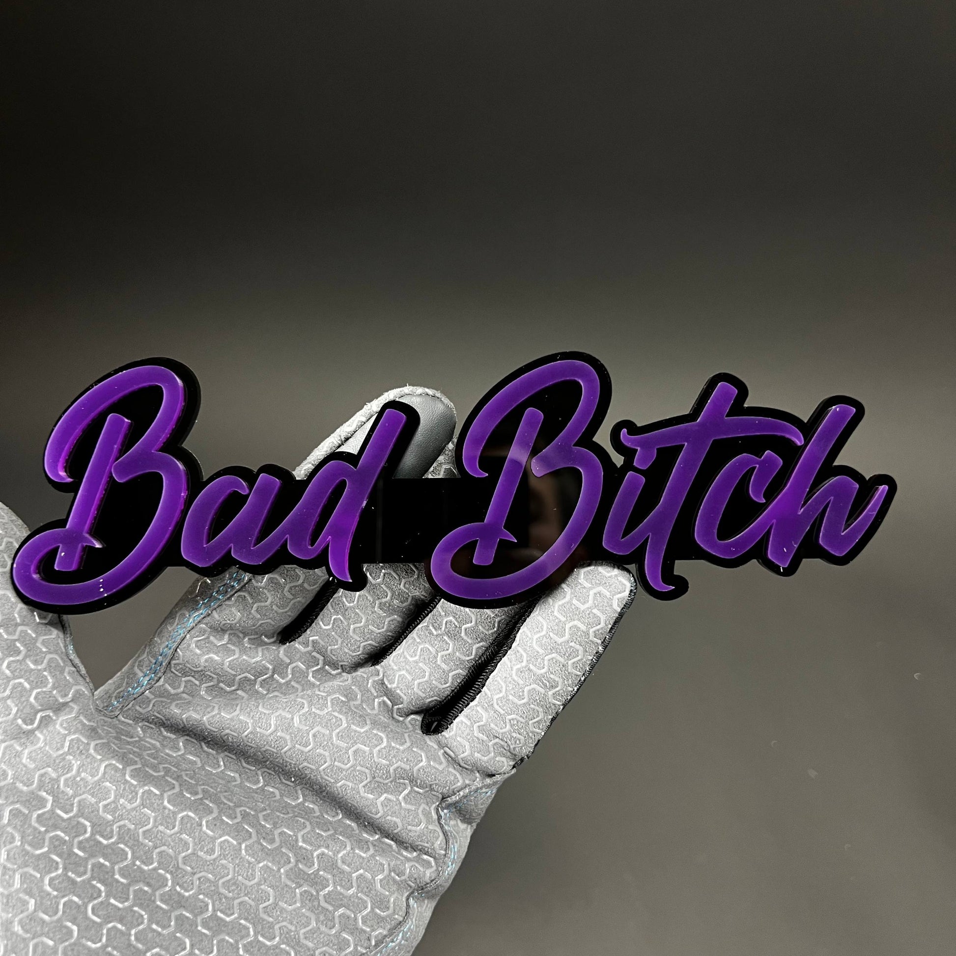 1PC Bad Bitch 3D Acrylic Badge - Car Truck Emblem Fender Tailgate Trunk Sticker