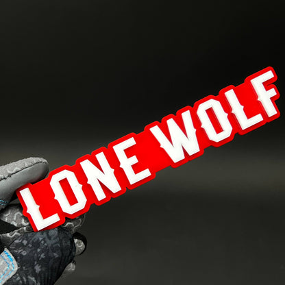 1PC LONE WOLF 3D Acrylic Badge - Car Truck Emblem Fender Tailgate Trunk Sticker
