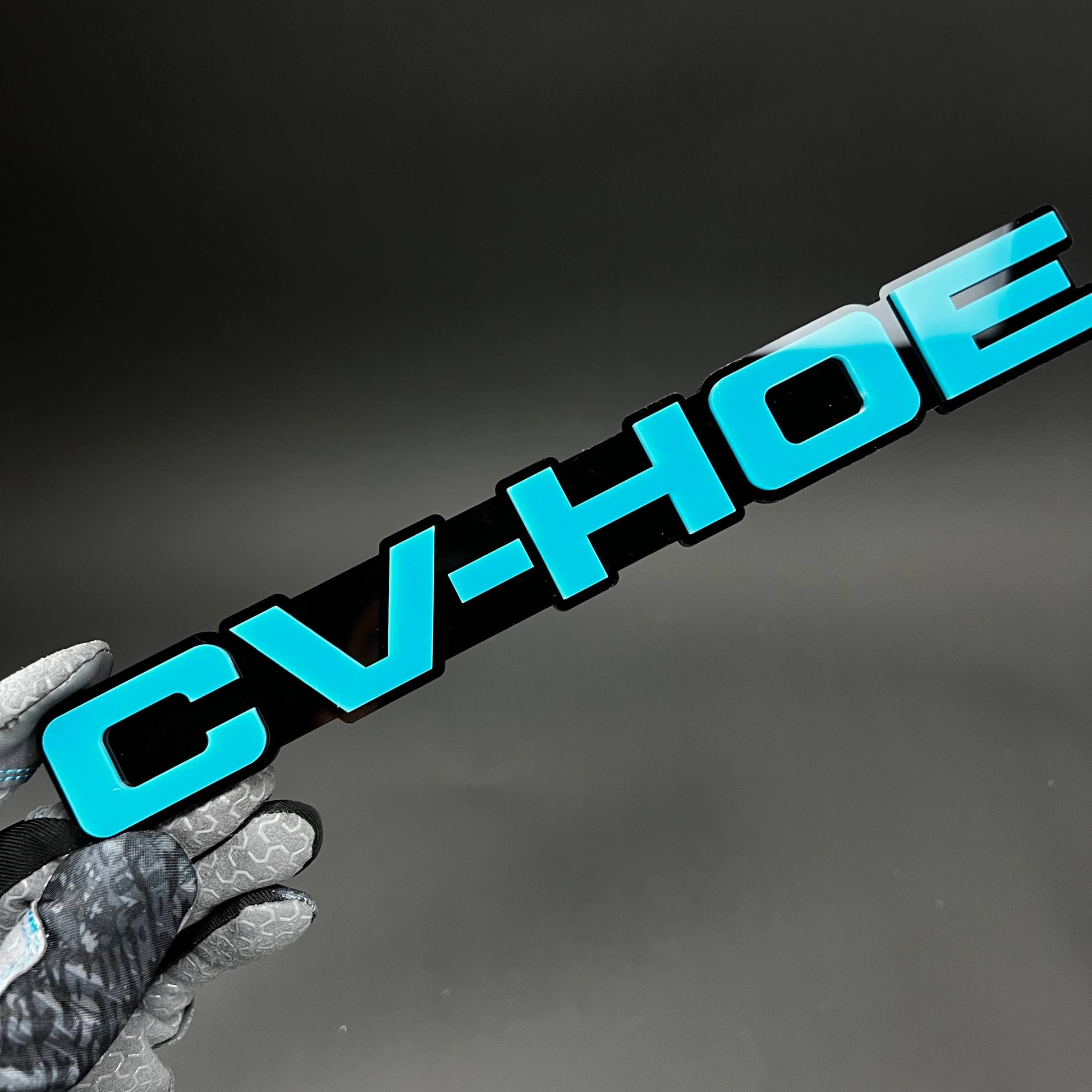 1PC CV-HOE 3D Acrylic Badge - Car Truck Emblem Fender Tailgate Trunk Sticker
