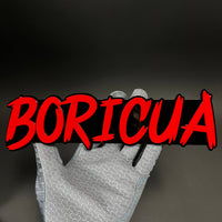 1PC BORICUA 3D Acrylic Badge - Car Truck Emblem Fender Tailgate Trunk Sticker