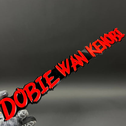 1PC DOBIE WAN KENOBI 3D Acrylic Badge - Car Truck Emblem Fender Sticker