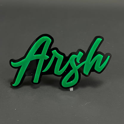 1PC Arsh 3D Acrylic Badge - Car Truck Emblem Fender Tailgate Trunk Sticker