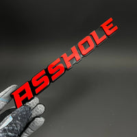 1PC ASSHOLE 3D Acrylic Badge - Car Truck Emblem Fender Tailgate Trunk Sticker