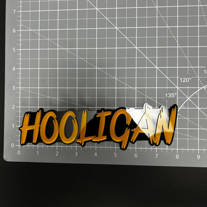 1PC HOOLIGAN 3D Acrylic Badge - Car Truck Emblem Fender Tailgate Trunk Sticker