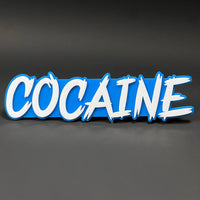 1PC COCAINE 3D Acrylic Badge - Car Truck Emblem Fender Tailgate Trunk Sticker