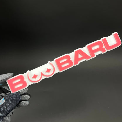 1PC BOOBARU 3D Acrylic Badge - Car Truck Emblem Fender Tailgate Trunk Sticker