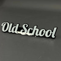 1PC Old School 3D Acrylic Badge - Car Truck Emblem Fender Tailgate Trunk Sticker