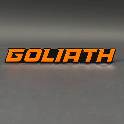 1PC GOLIATH 3D Acrylic Badge - Car Truck Emblem Fender Tailgate Trunk Sticker
