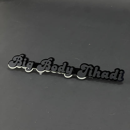 1PC Big Body Jihadi 3D Acrylic Badge - Car Truck Emblem Fender Sticker