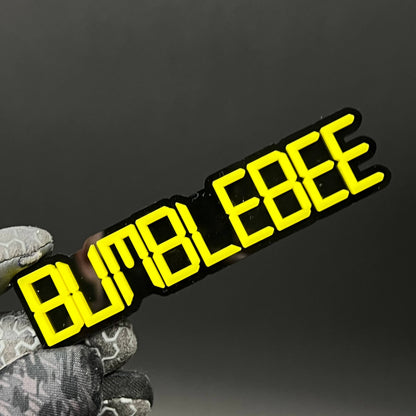 1PC BUMBLEBEE 3D Acrylic Badge - Car Truck Emblem Fender Tailgate Trunk Sticker