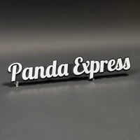 1PC Panda Express 3D Acrylic Badge - Car Truck Emblem Fender Sticker