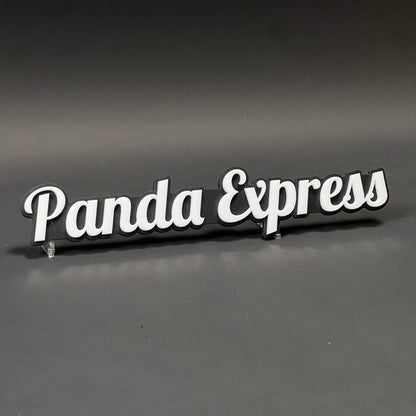 1PC Panda Express 3D Acrylic Badge - Car Truck Emblem Fender Sticker