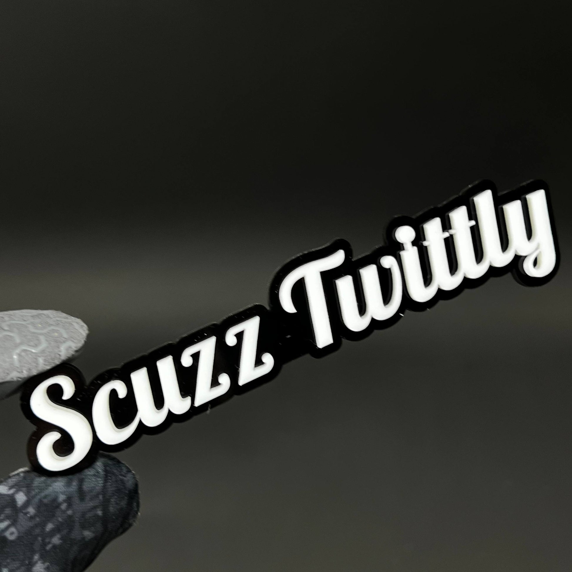 1PC Scuzz Twittly 3D Acrylic Badge - Car Truck Emblem Fender Sticker