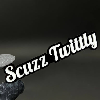 1PC Scuzz Twittly 3D Acrylic Badge - Car Truck Emblem Fender Sticker