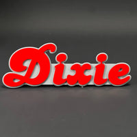 1PC Dixie 3D Acrylic Badge - Car Truck Emblem Fender Tailgate Trunk Sticker