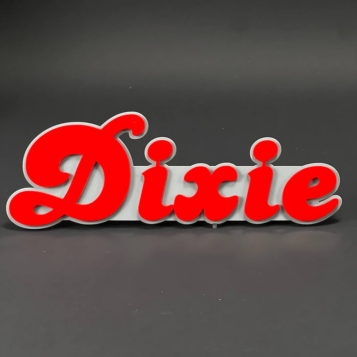 1PC Dixie 3D Acrylic Badge - Car Truck Emblem Fender Tailgate Trunk Sticker