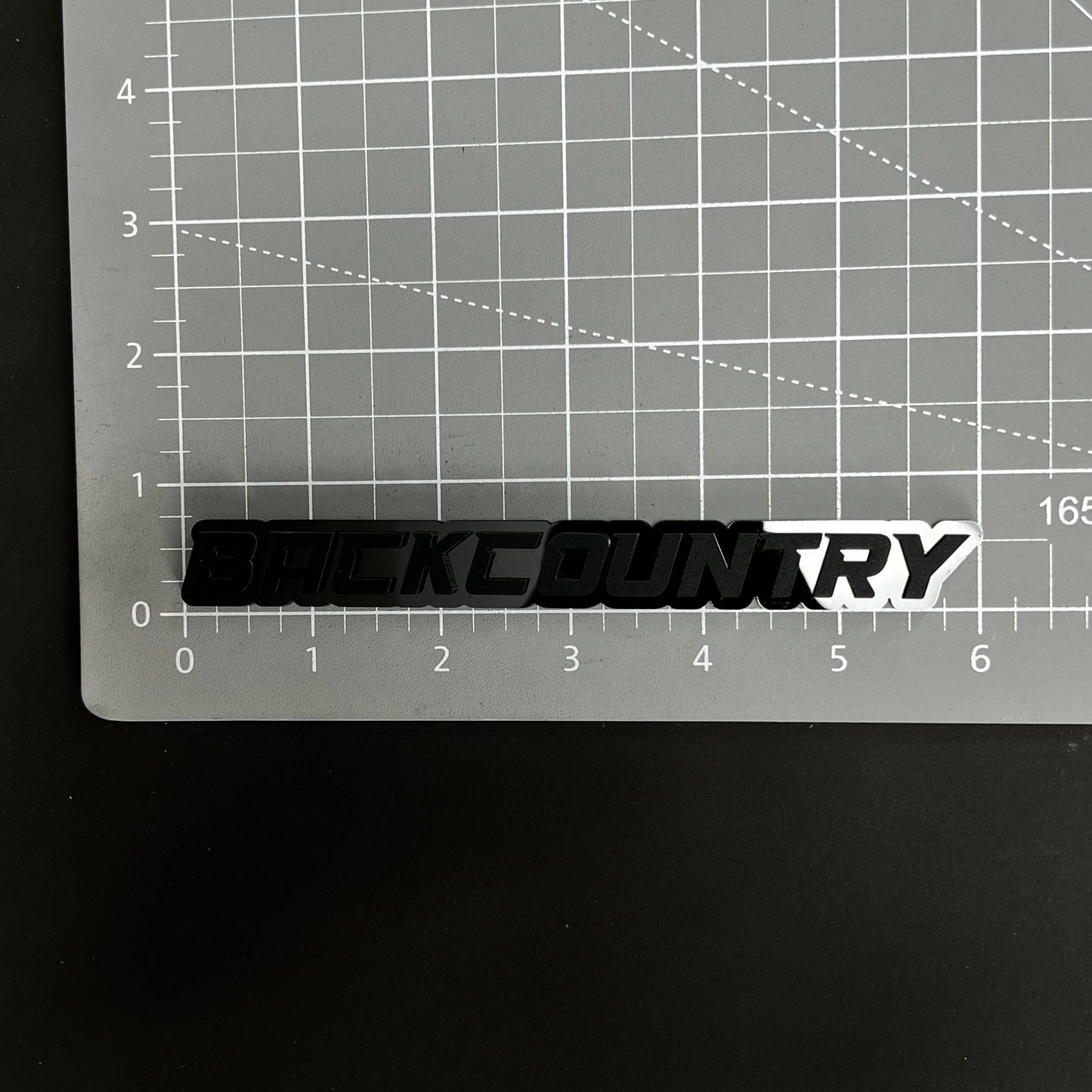 1PC BACKCOUNTRY 3D Acrylic Badge - Car Truck Emblem Fender Sticker