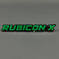 1PC RUBICON X 3D Acrylic Badge - Car Truck Emblem Fender Tailgate Trunk Sticker