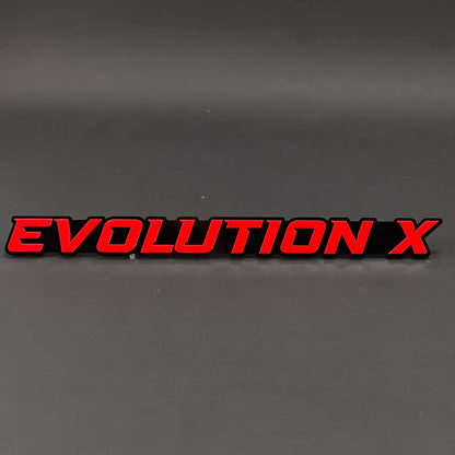 1PC EVOLUTION X 3D Acrylic Badge - Car Truck Emblem Fender Sticker