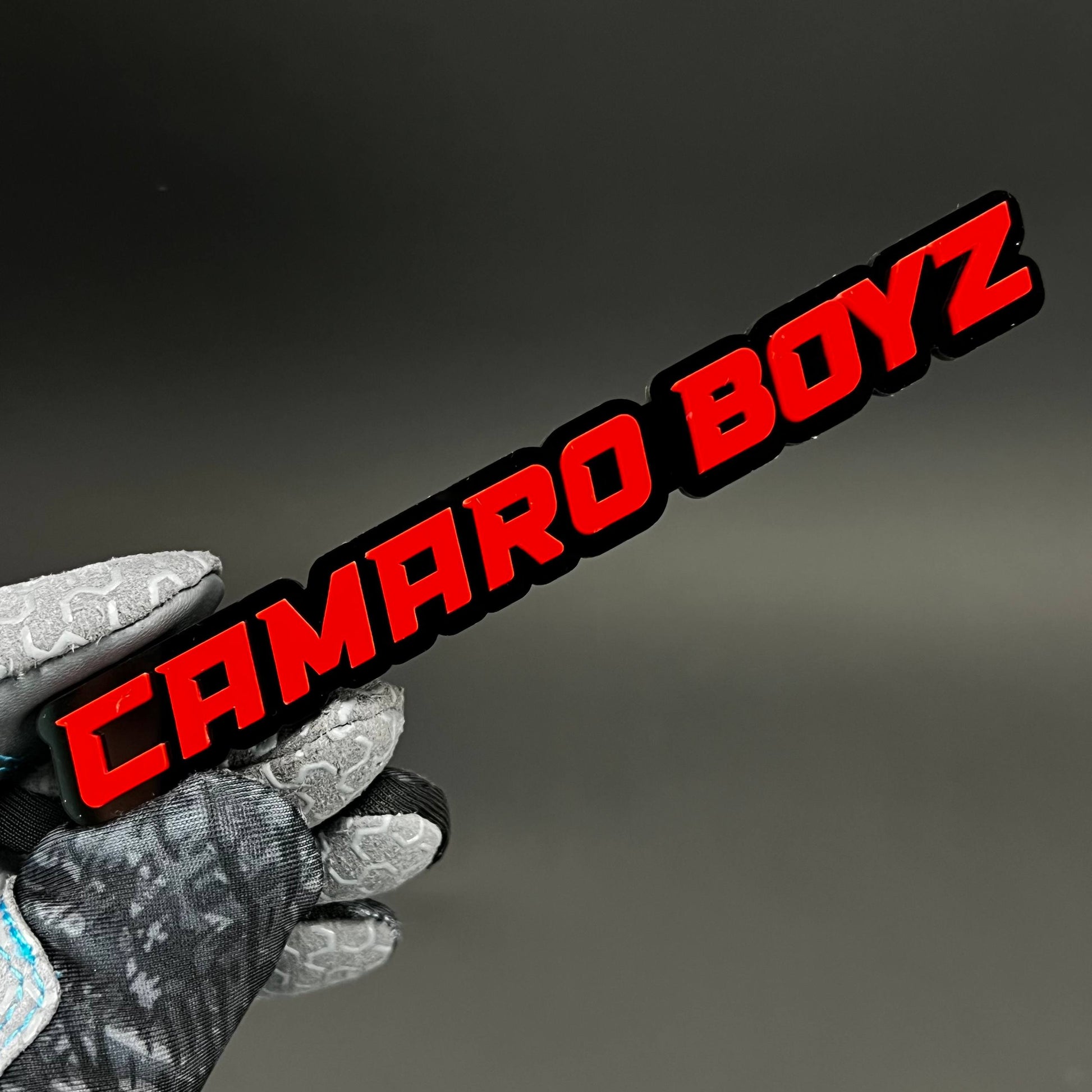 1PC CAMARO BOYZ 3D Acrylic Badge - Car Truck Emblem Fender Sticker
