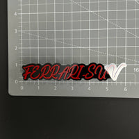1PC FERRARI SUV 3D Acrylic Badge - Car Truck Emblem Fender Sticker